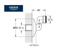 GROHE RACOR EN S EXCENTRICO